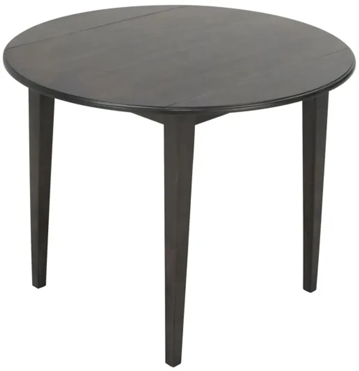 Hayes Drop Leaf Dining Table in Charcoal Gray by Bellanest