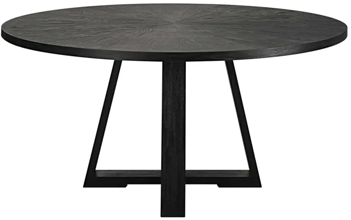 Gidran Dining Table in black by Uttermost