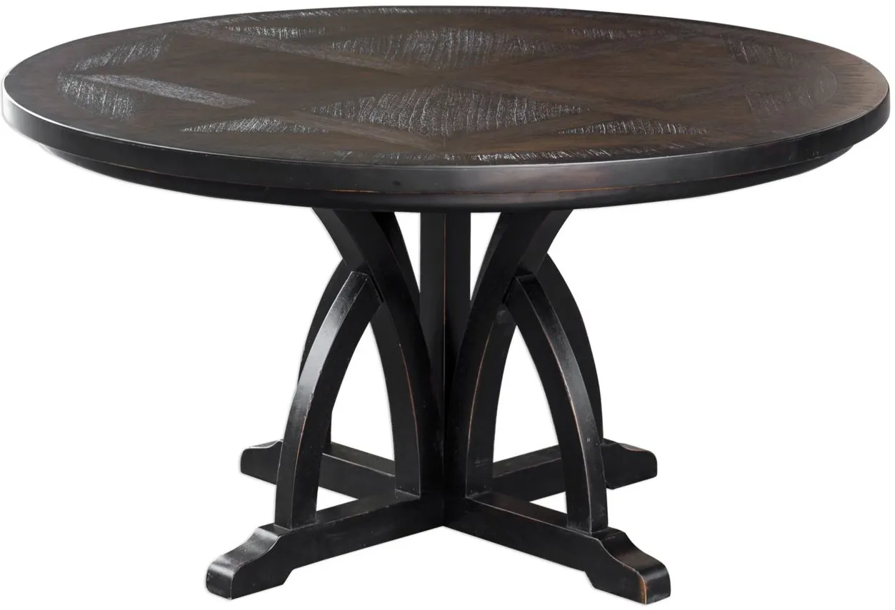 Maiva Dining Table in Black by Uttermost