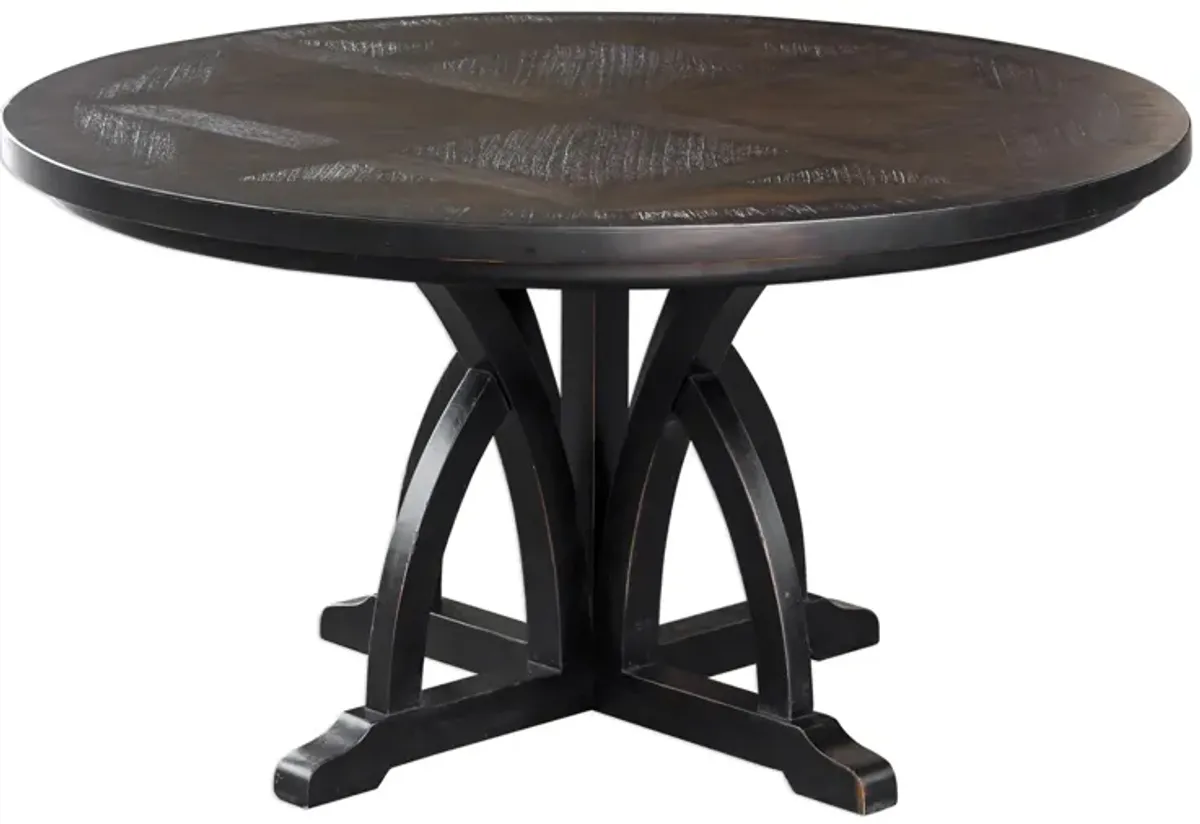 Maiva Dining Table in Black by Uttermost