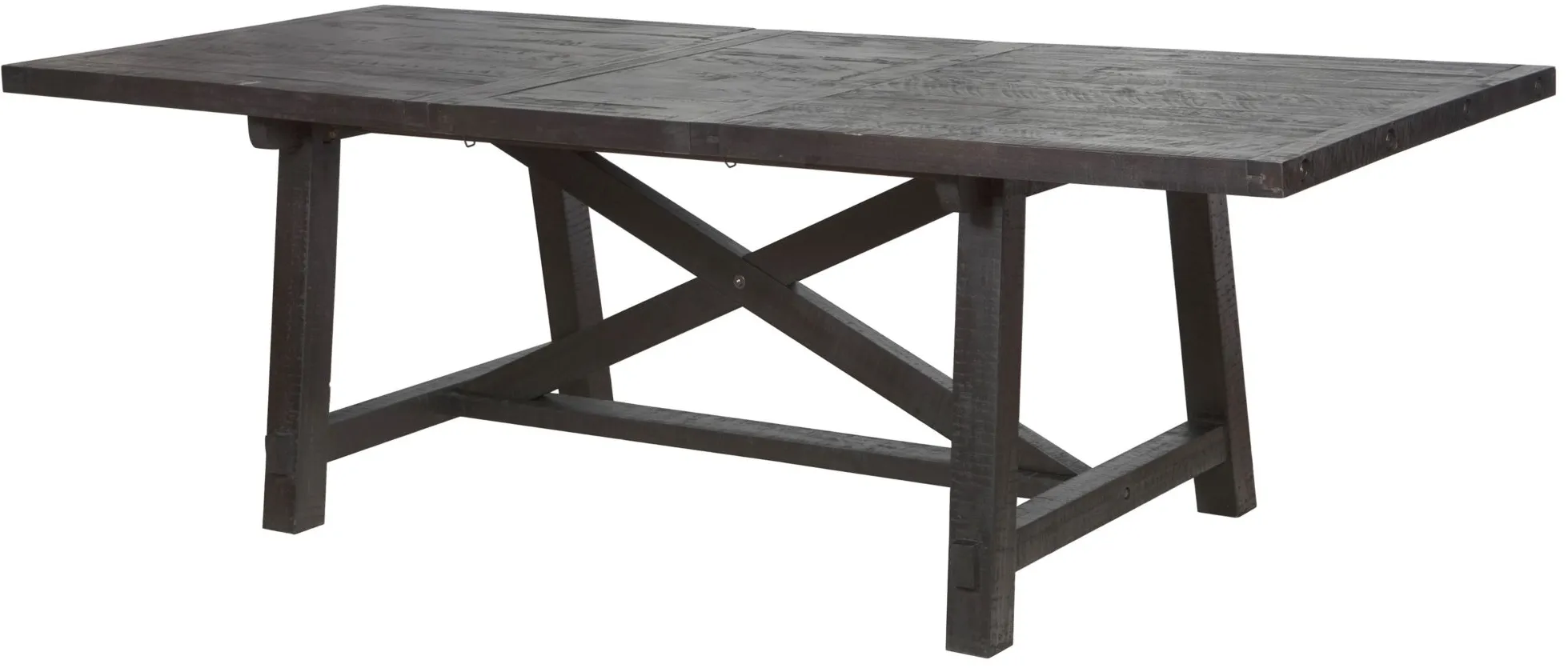 Zabela Dining Table w/ Leaf in Black Pine by Bellanest