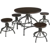 Odium 5-pc. Counter-Height Dining Set in Metal by Ashley Furniture