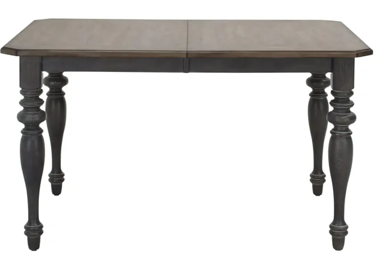 Charleston Dining Table w/ Leaf in Slate w/ Weathered Pine Finish by Liberty Furniture