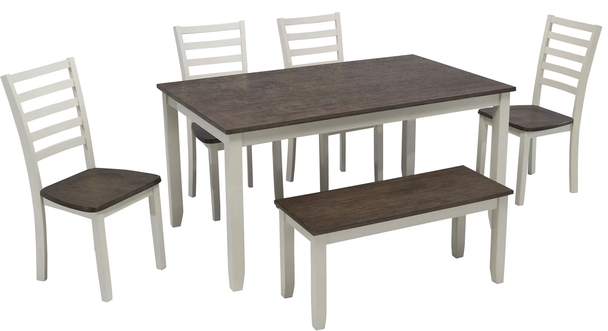 Ellery 6-p.c Dining Set in White, Gray by Davis Intl.