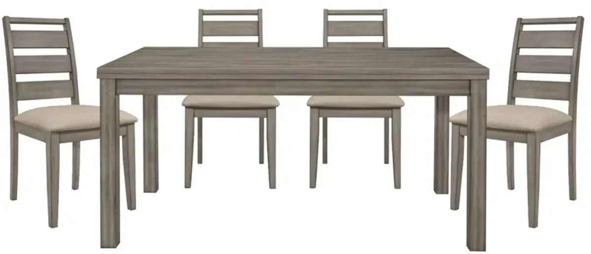 Fontaine Dining Room Table in Weathered Gray by Homelegance