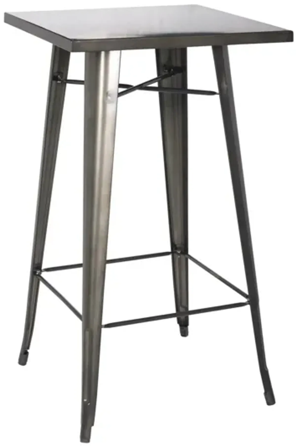 Metropolis Bar Table in Gunmetal Gray by New Pacific Direct