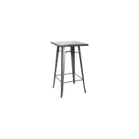 Metropolis Bar Table in Gunmetal Gray by New Pacific Direct