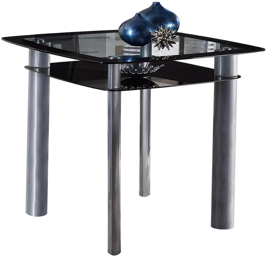 Maya Counter Height Dining Table in Silver Metal by Homelegance
