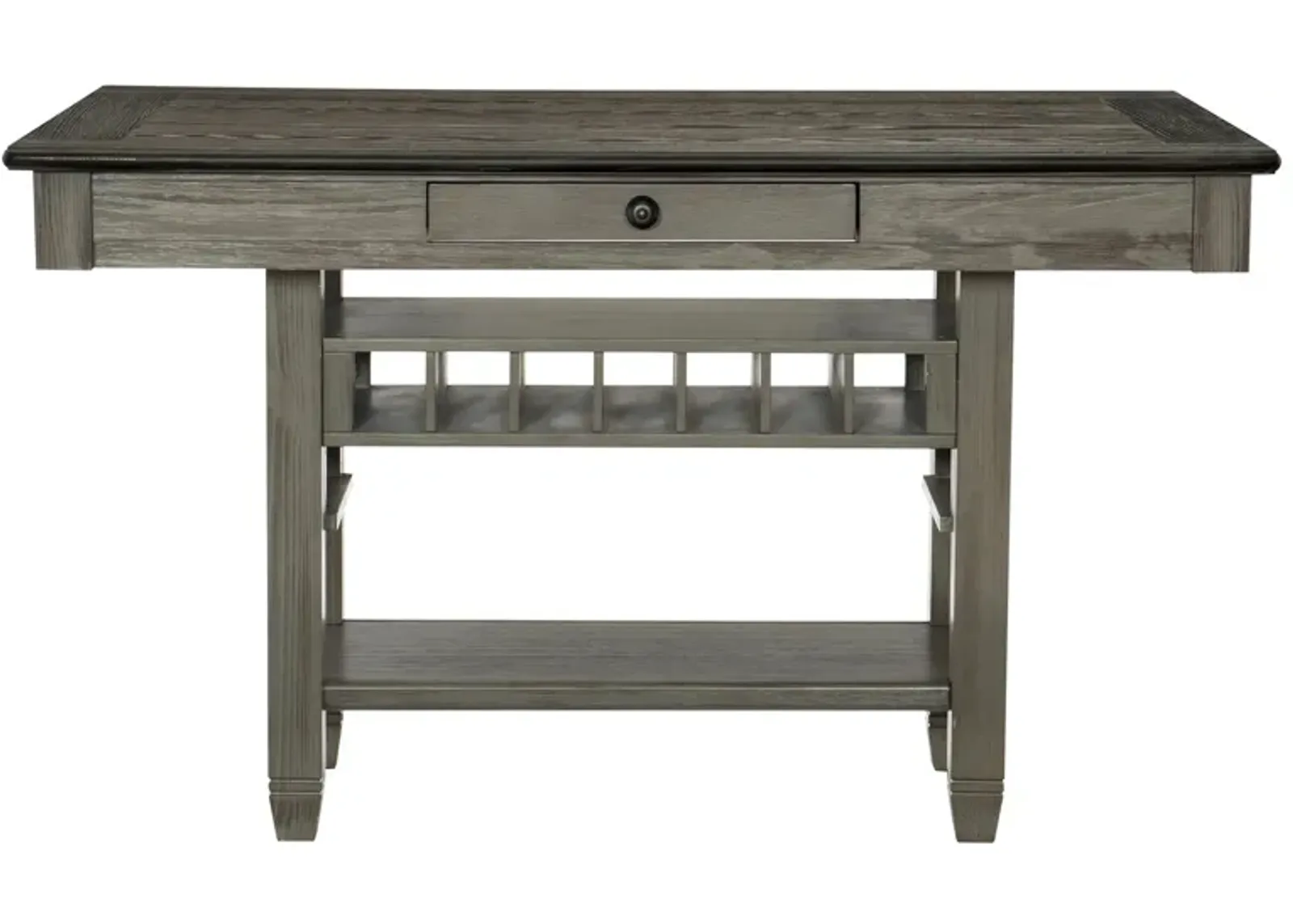 Lark Counter Height Dining Room Table in Coffee and Antique Gray by Homelegance