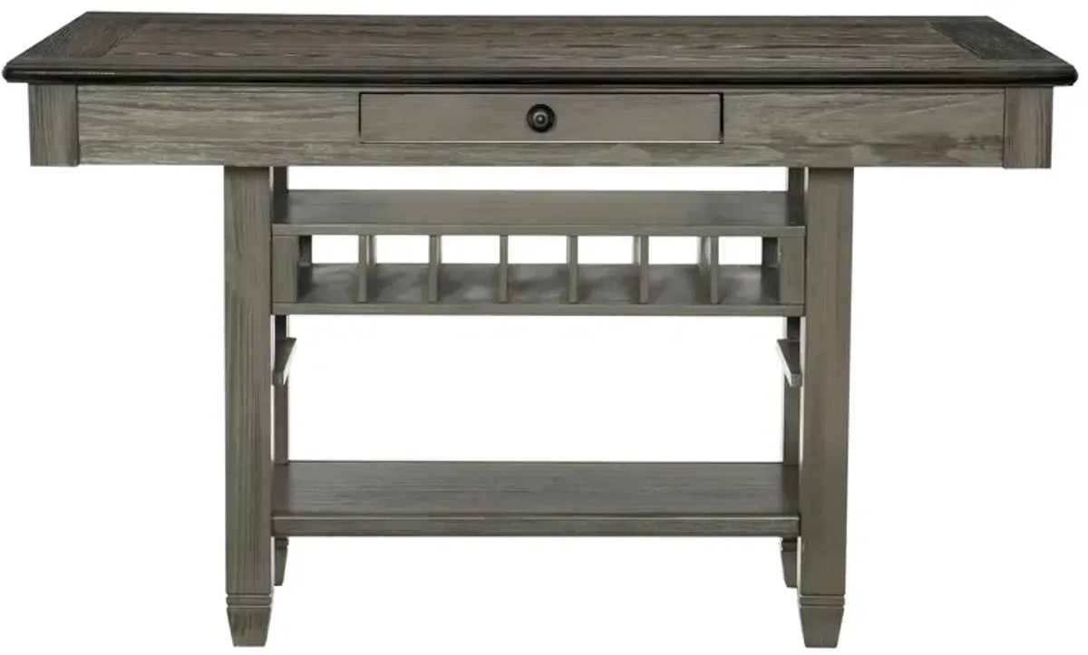 Lark Counter Height Dining Room Table in Coffee and Antique Gray by Homelegance