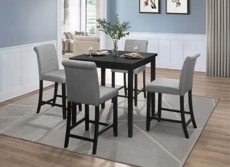 Ithaca Counter Height Dining Room Table in Black by Homelegance
