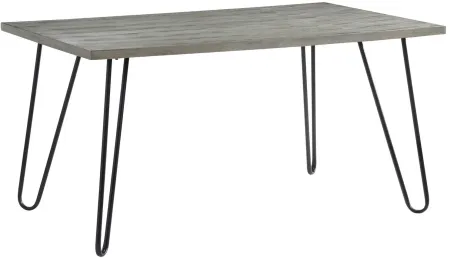 Weston Dining Table in Light Gray and Black Metal by Homelegance