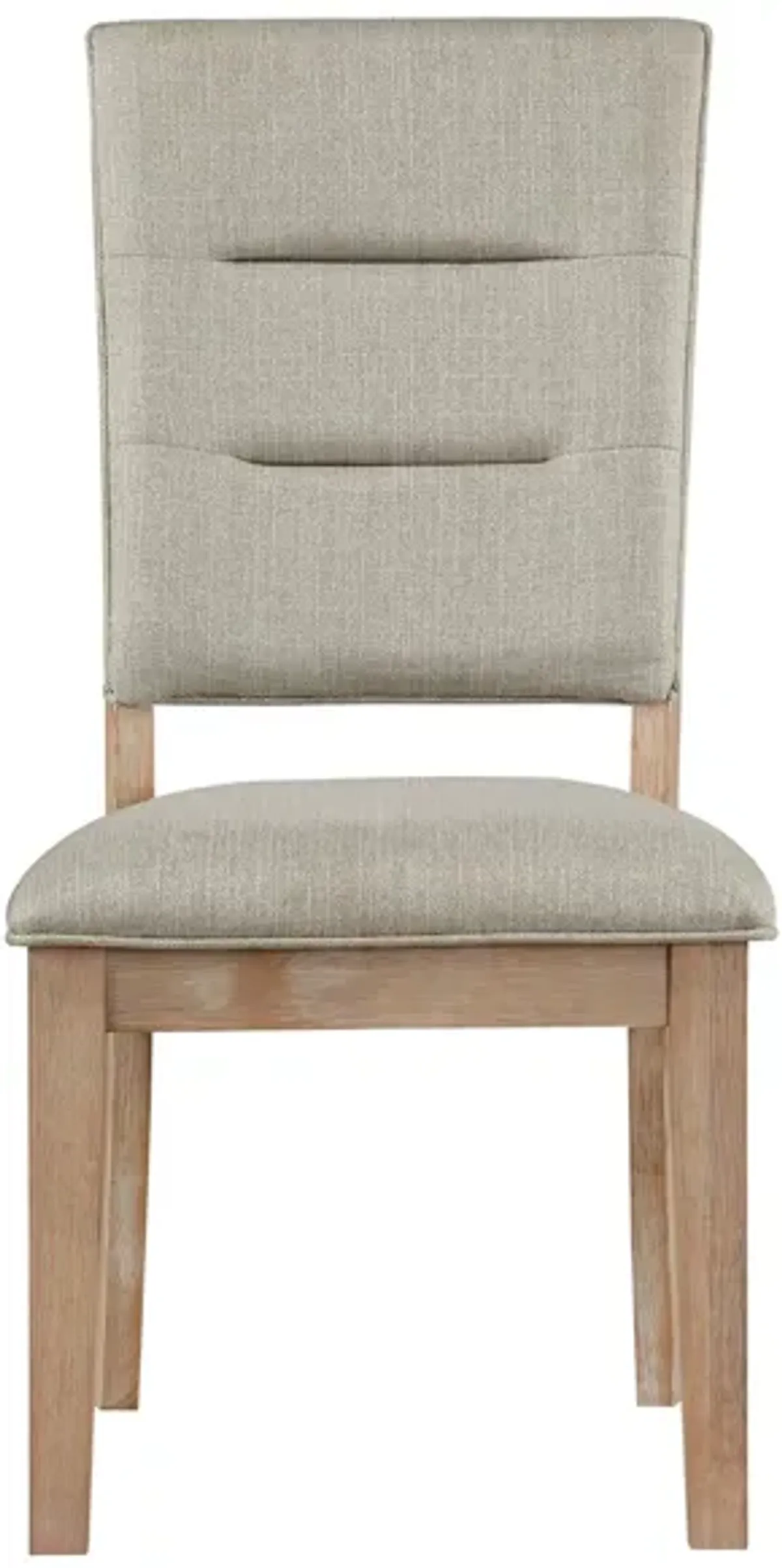 Trinity Dining Room Side Chair in Distressed Light Oak by Homelegance