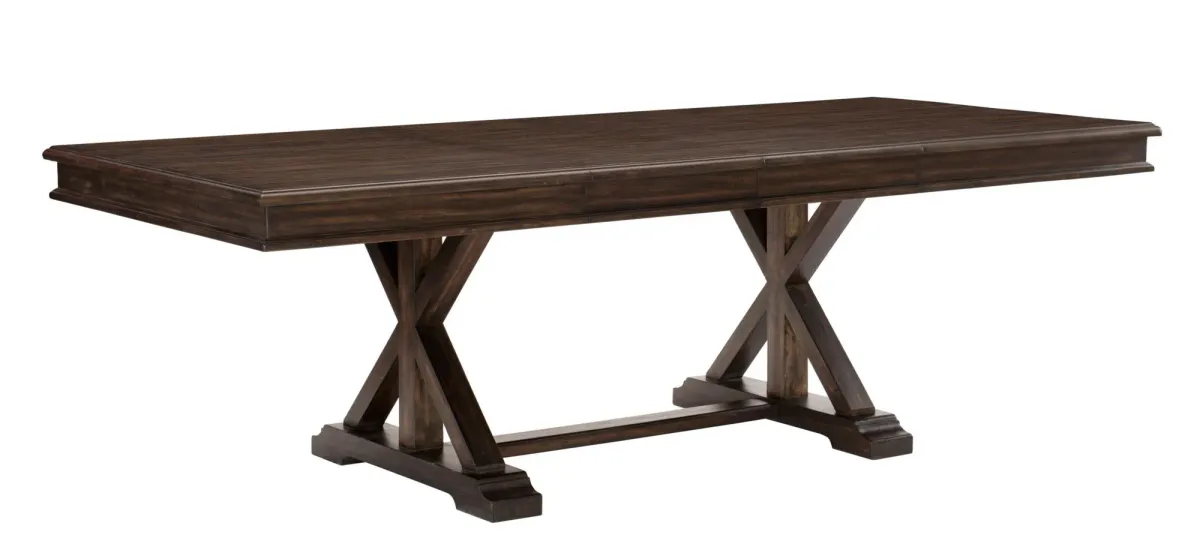 Larkin Dining Table in Driftwood Charcoal by Bellanest