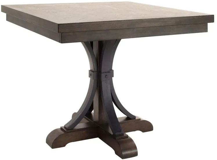 Halloway Counter-height Dining Table in Gray / Espresso by Davis Intl.