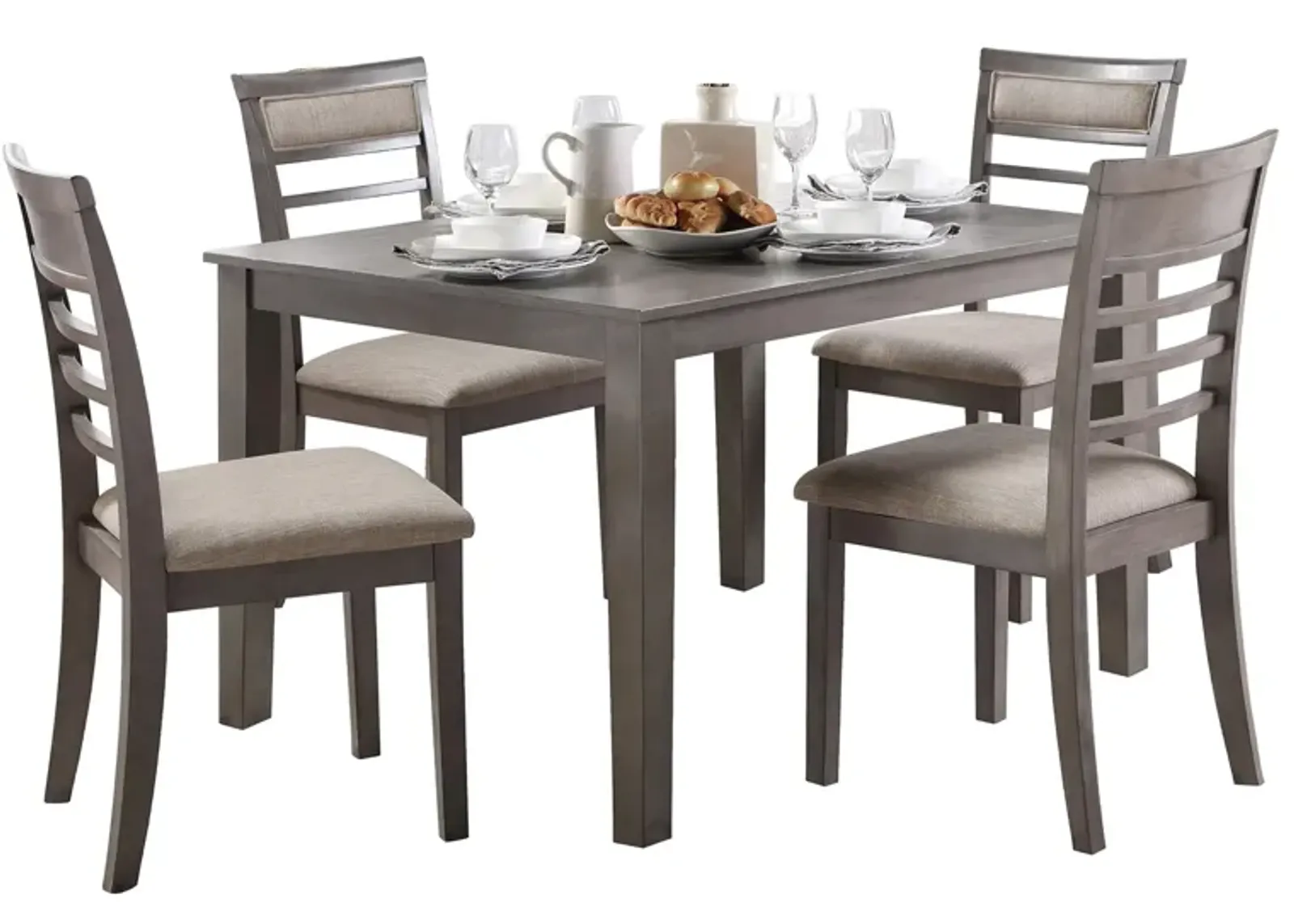 Anderson 5-pc Dining Set in Gray by Homelegance