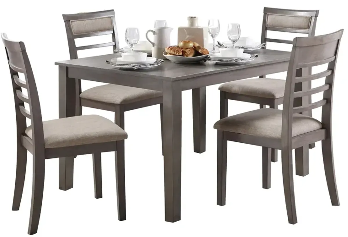 Anderson 5-pc Dining Set in Gray by Homelegance