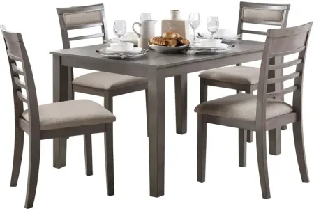 Anderson 5-pc. Dining Set in Gray by Homelegance