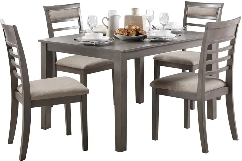 Anderson 5-pc Dining Set in Gray by Homelegance