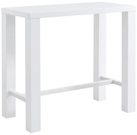 Abby 48" Bar Table in White by EuroStyle