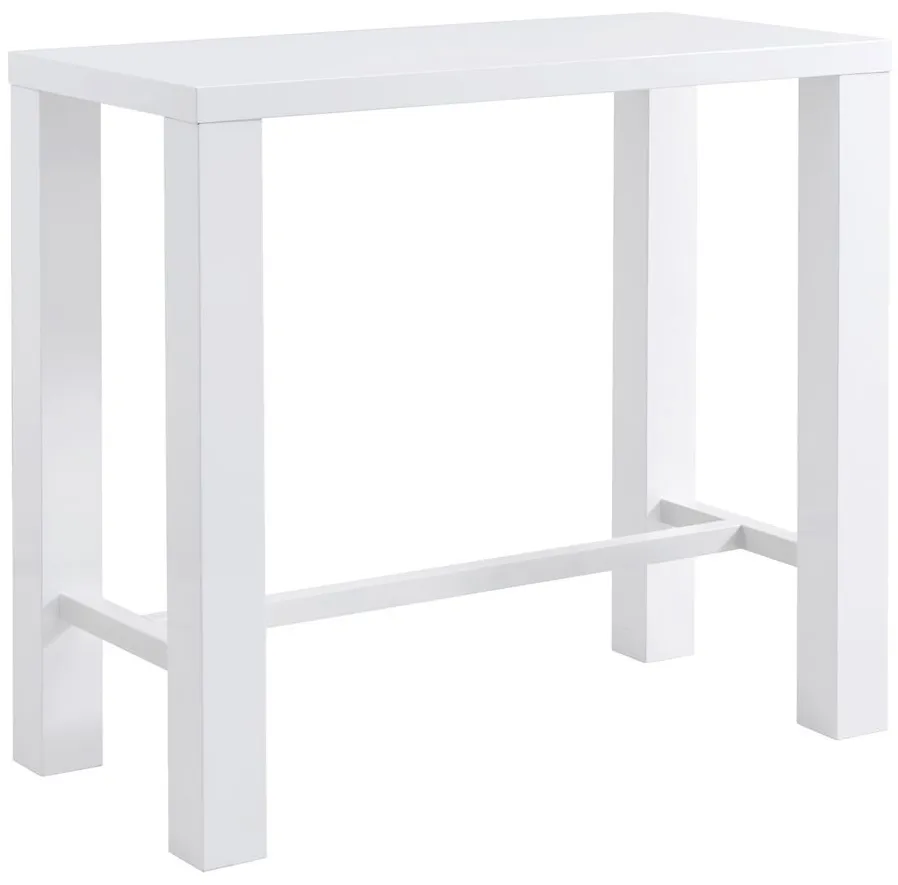 Abby 48" Bar Table in White by EuroStyle