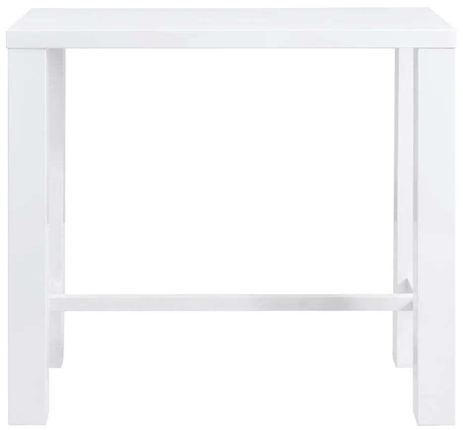 Abby 48" Bar Table in White by EuroStyle