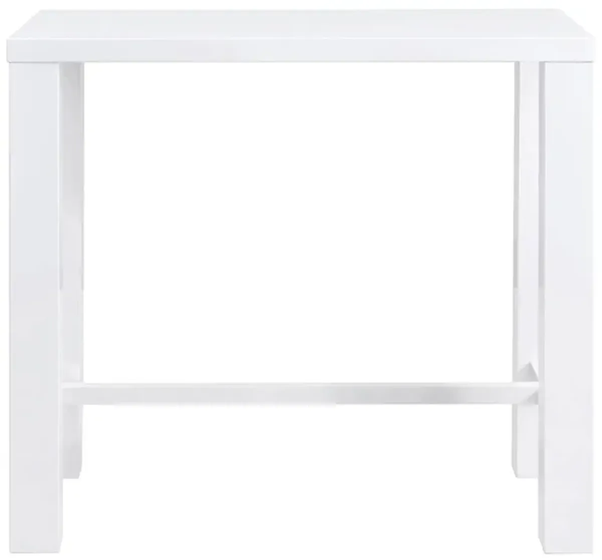 Abby 48" Bar Table in White by EuroStyle