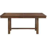 Levittown Dining Table in Brown by Homelegance