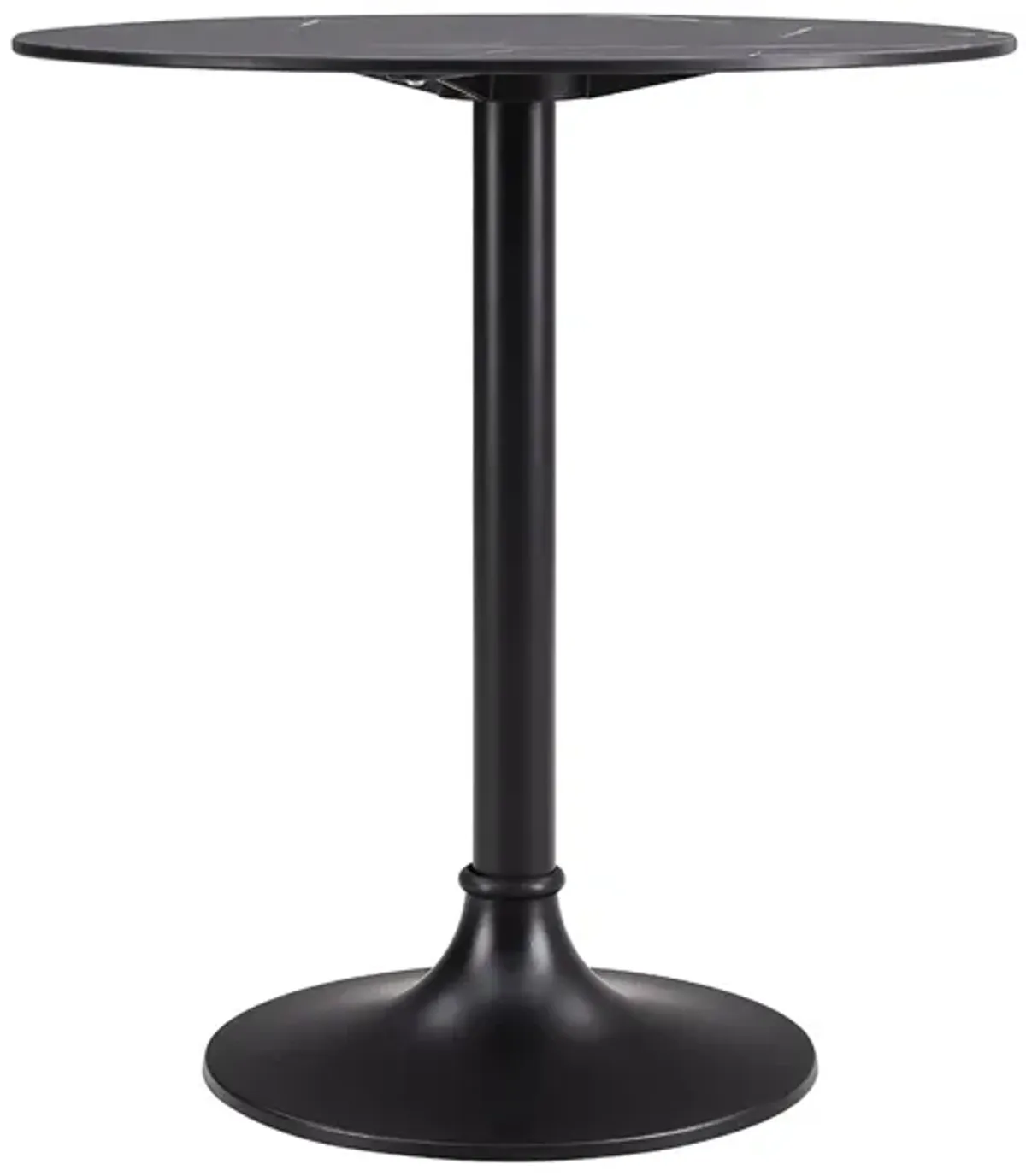 Jannie 30" Bistro Table in Black by EuroStyle