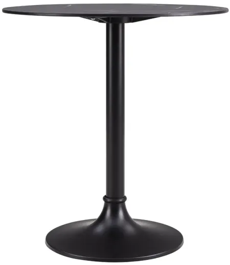 Jannie 30" Bistro Table in Black by EuroStyle