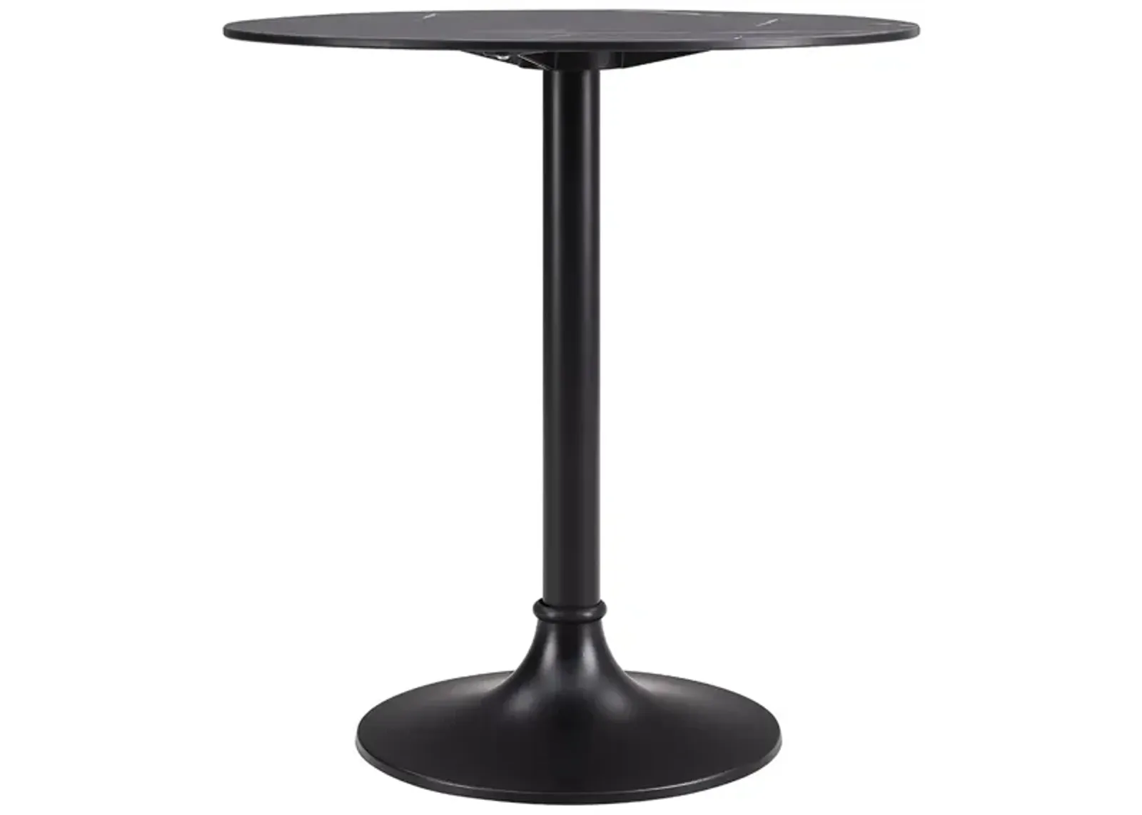 Jannie 30" Bistro Table in Black by EuroStyle