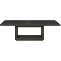 Oxford Dining Table w/ Leaf in Basalt Gray by Bellanest