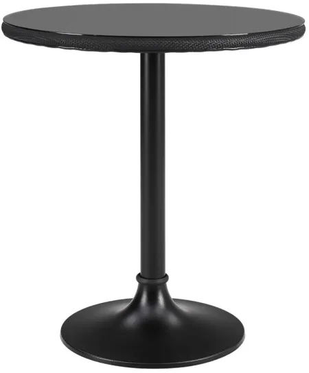 Erlend 30" Bistro Table in Black by EuroStyle
