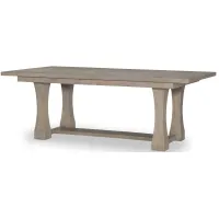 Milano By Rachael Ray Rectangular Trestle Table in Sandstone by Legacy Classic Furniture