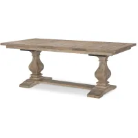Monteverdi By Rachael Ray Rectangular Trestle Table in Sun-Bleached Cypress by Legacy Classic Furniture