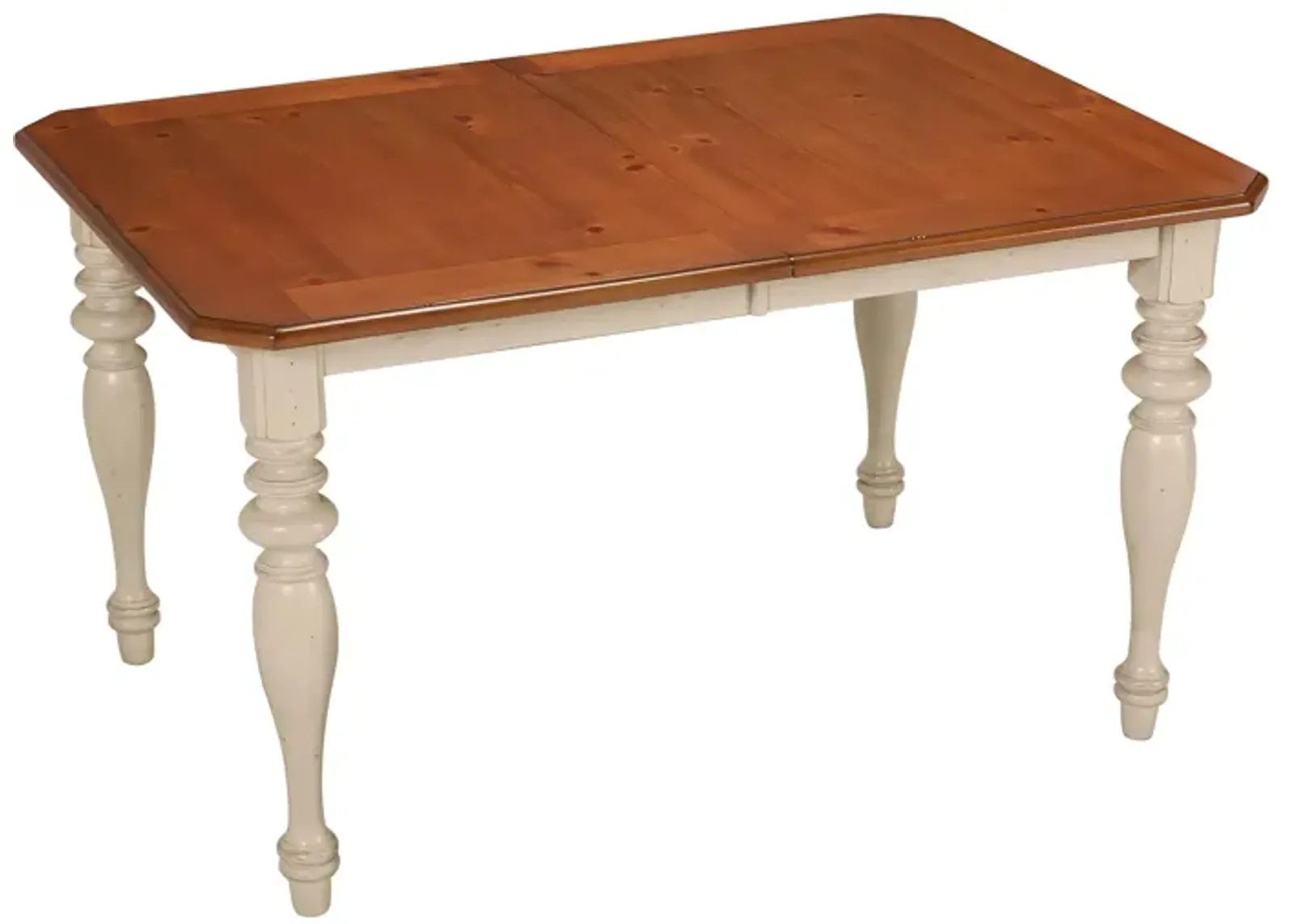 Sagamore Dining Table w/ Leaf in Bisque / Natural Pine by Liberty Furniture