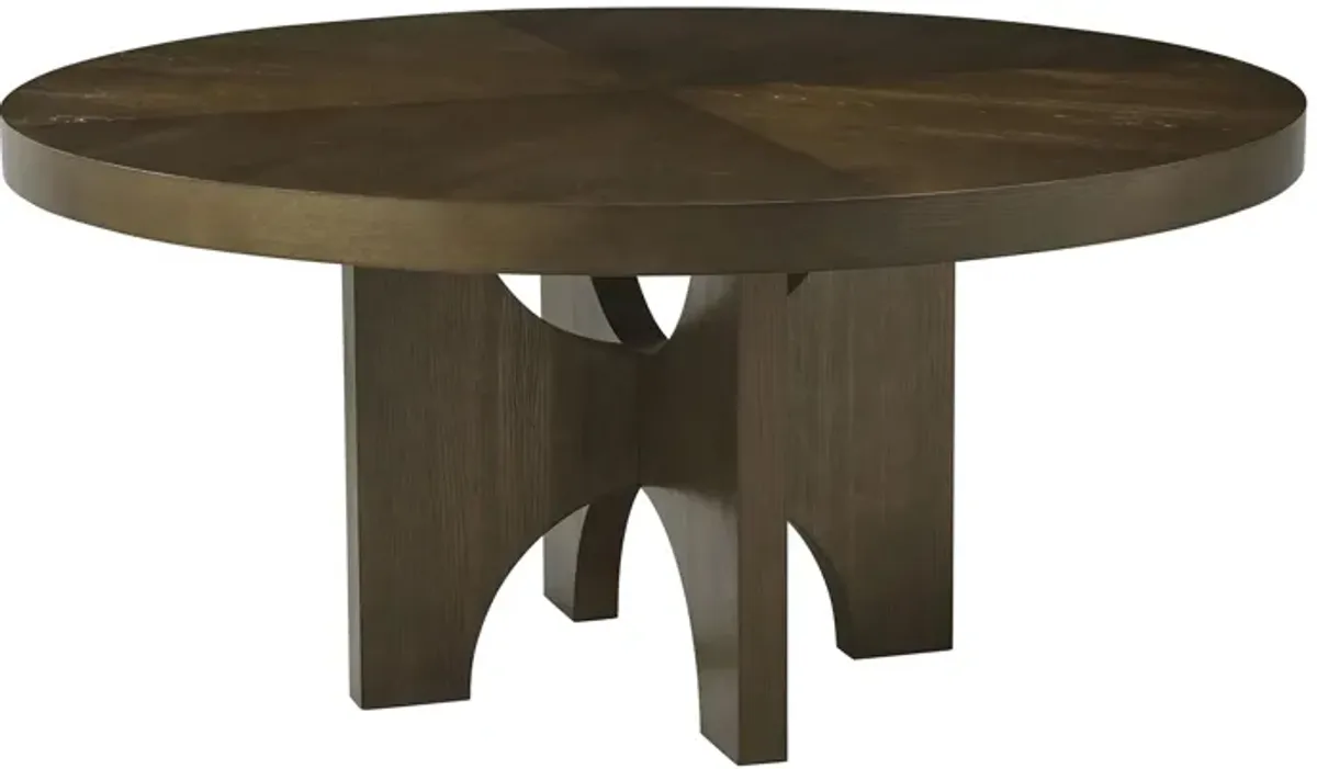 Catalina Round Dining Table in Earth by Theodore Alexander