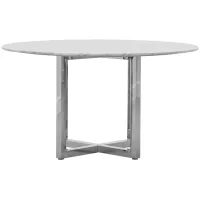 Amalfi Glass Dining Table in Glass/Chrome by Bellanest