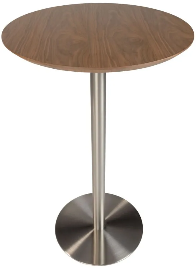 Cookie 26" Bar Table in Walnut by EuroStyle
