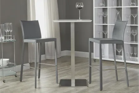 Elodie 24" Bar Table in White by EuroStyle