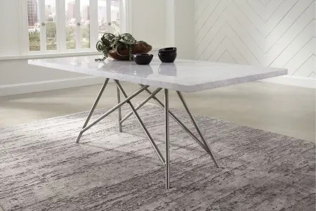 Coral Dining Table in Marble/Steel by Bellanest