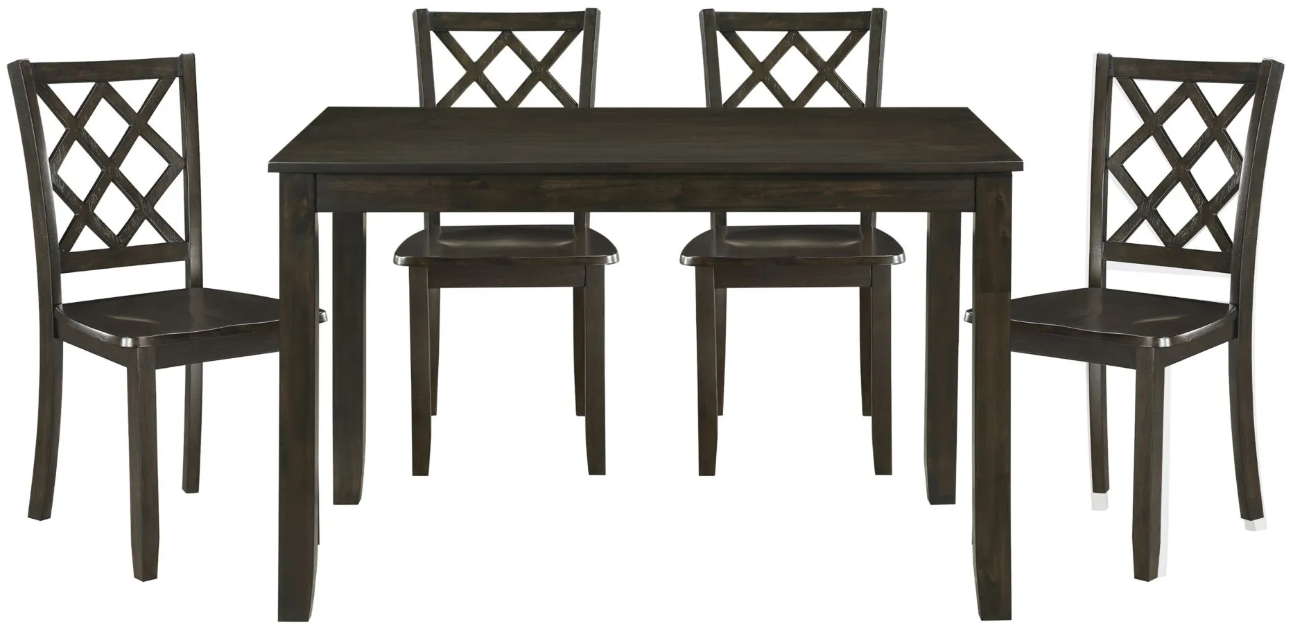 Powell 5-pc. Dining Set in Charcoal by Homelegance