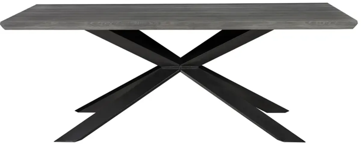 Geneva Dining Table in Gray/Black by Unique Furniture