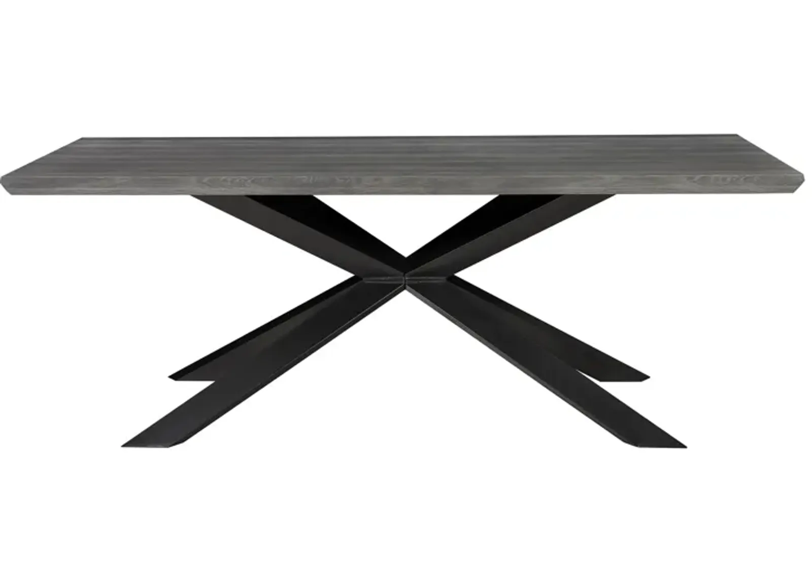 Geneva Dining Table in Gray/Black by Unique Furniture