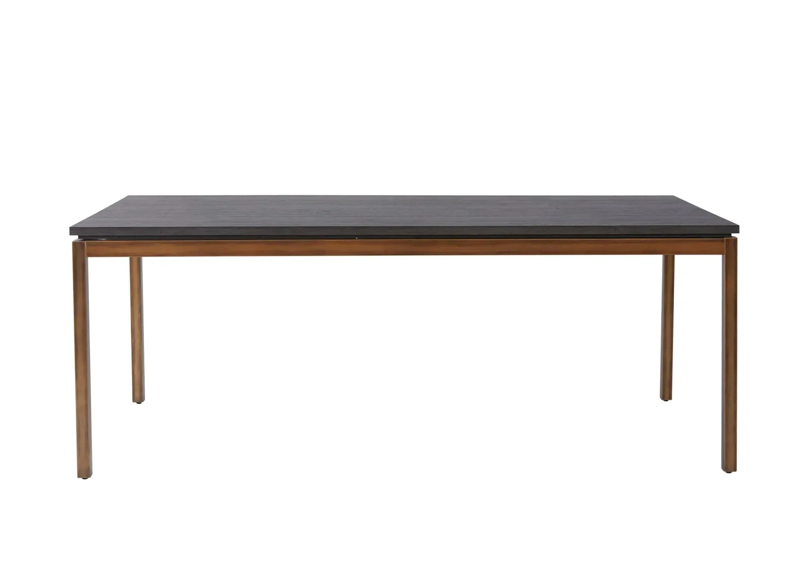 Lucius Extendable Dining Table in Gray/Bronze by Unique Furniture