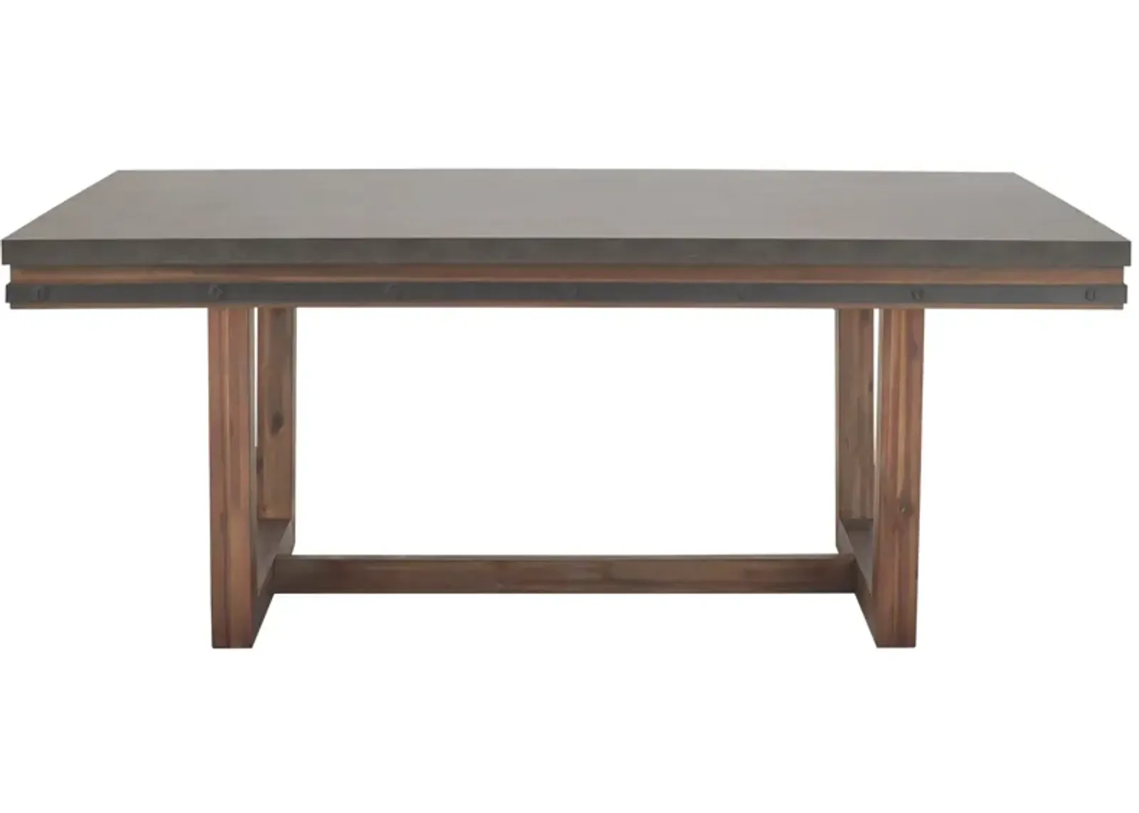 Santa Cruz Dining Table in Rustic Brown by Bellanest