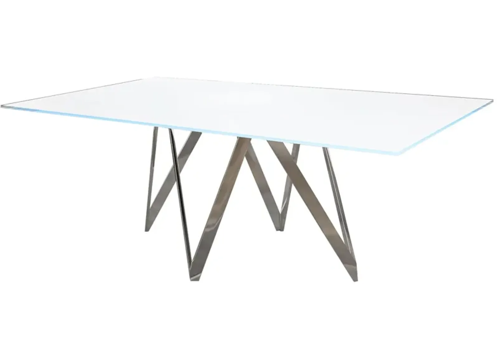 Abigail Dining Table in White by Chintaly Imports