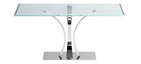 Rebeca Dining Table in Silver by Chintaly Imports