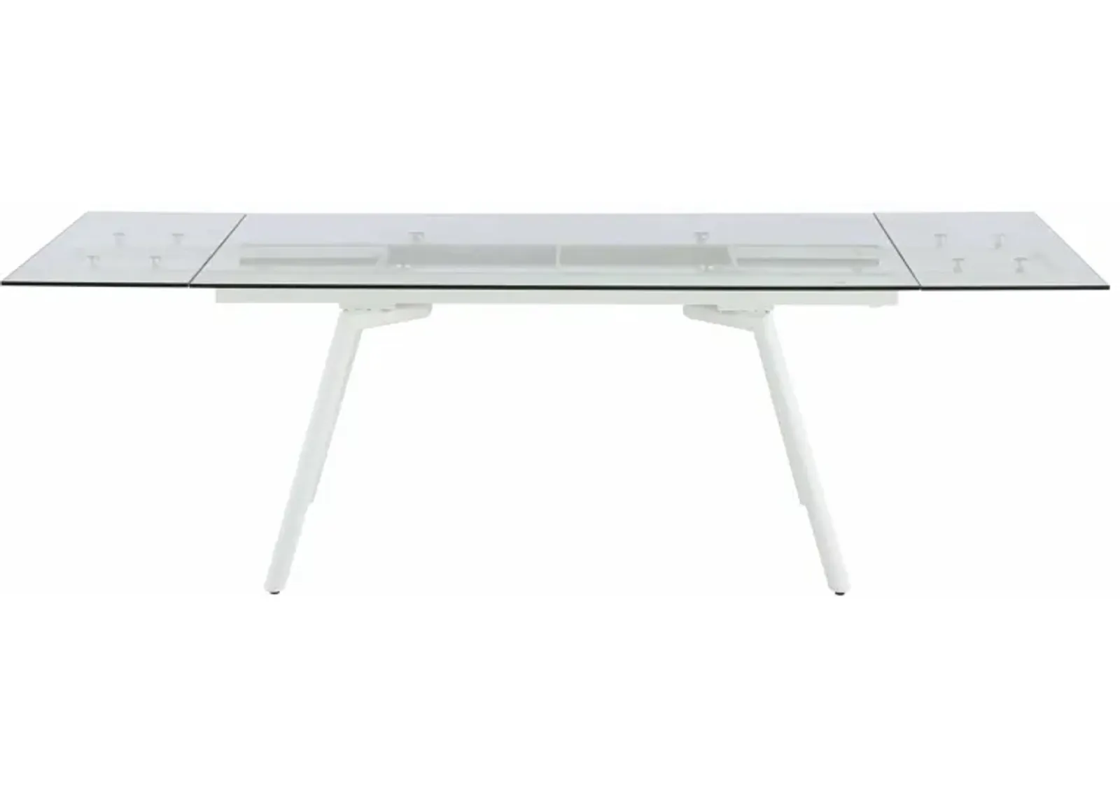 Alicia Dining Table in White by Chintaly Imports