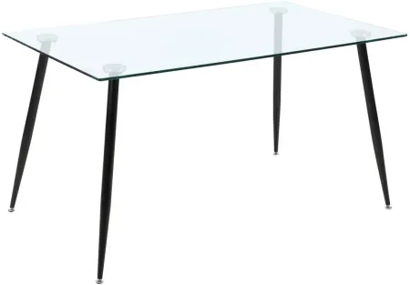 Bertha Dining Table in Black by Chintaly Imports